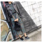 花柄レトロワンピース ベロア ワンピース | MODE ROBE | 詳細画像5