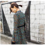 花柄レトロワンピース ベロア ワンピース | MODE ROBE | 詳細画像9