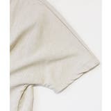 リネン混半袖ジャケット 羽織り ベージュ | MODE ROBE | 詳細画像19 