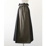 トレンチ配色スカート フレアスカート ブラック | MODE ROBE | 詳細画像14 