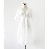 フロントパールボタンワンピース ホワイト レディース | MODE ROBE | 詳細画像9