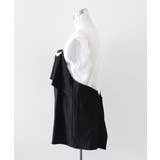 ワンショルダーレイヤードトップス ワンショル ブラック | MODE ROBE | 詳細画像15 