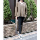 Vネックルーズニット | MODE ROBE | 詳細画像3