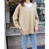 Vネックルーズニット | MODE ROBE | 詳細画像4