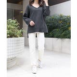 Vネックルーズニット | MODE ROBE | 詳細画像8