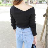 ショルダーカットリブトップス | MODE ROBE | 詳細画像3