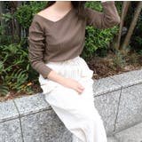 ショルダーカットリブトップス | MODE ROBE | 詳細画像5