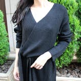 カシュクールリボンニットワンピース | MODE ROBE | 詳細画像3