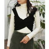 アイボリー | 裏起毛タートルネックトップス | MODE ROBE