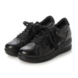 ブラック | 【3E】厚底ファスナー付きスニーカー | Mode et Jacomo×ing