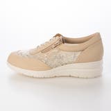 【3E】レース素材ファスナー付きスニーカー | Mode et Jacomo×ing | 詳細画像1 