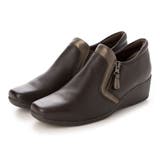 ダークブラウン | 【3E】サイドファスナースリッポンシューズ | Mode et Jacomo×ing