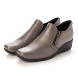 ダークシルバー | 【3E】サイドファスナースリッポンシューズ | Mode et Jacomo×ing