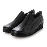 ブラック | 【4E】切替デザインスリッポンシューズ | Mode et Jacomo×ing