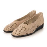 ベージュヌバック | 【３Ｅ】カットワークデザインシューズ | Mode et Jacomo×ing
