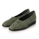 カーキヌバック | 【３Ｅ】カットワークデザインシューズ | Mode et Jacomo×ing