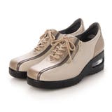ベージュコンビ | 【3E】エアソールレースアップスニーカー | Mode et Jacomo×ing