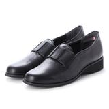 ブラック | 【3E】ラバーバンド付きラウンドトゥシューズ | Mode et Jacomo×ing