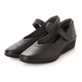 ブラック | 【3E】Vカットストラップシューズ | Mode et Jacomo×ing