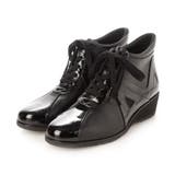 ブラックコンビ | 【3E】レースアップウエッジヒールスニーカー | Mode et Jacomo×ing