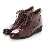 レッドコンビ | 【3E】レースアップウエッジヒールスニーカー | Mode et Jacomo×ing