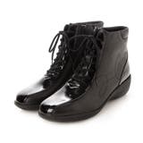 ブラックコンビ | 【3E】レースアップハイカットスニーカー | Mode et Jacomo×ing