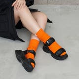 厚底ダブルベルトスポーツサンダル | Mode et Jacomo×ing | 詳細画像1 