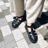 厚底ビジューグルカサンダル | Mode et Jacomo×ing | 詳細画像1 