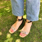 ウエッジヒールアンクルストラップサンダル | Mode et Jacomo×ing | 詳細画像2 