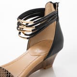 ウエッジヒールアンクルストラップサンダル | Mode et Jacomo×ing | 詳細画像8 