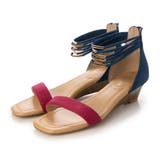 ピンクスエード | ウエッジヒールアンクルストラップサンダル | Mode et Jacomo×ing