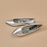 シルバー | 【レイン対応】中敷きデザインバレエシューズ | Mode et Jacomo×ing