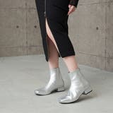 【レイン対応】スクエアトゥローヒールブーツ | Mode et Jacomo×ing | 詳細画像20 