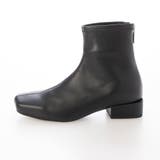 【レイン対応】スクエアトゥローヒールブーツ | Mode et Jacomo×ing | 詳細画像3 