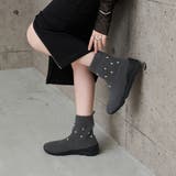 ビジュー付きニットブーツ | Mode et Jacomo×ing | 詳細画像1 