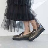 【レイン対応】厚底メタルモチーフローファー | Mode et Jacomo×ing | 詳細画像1