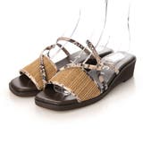 ベージュコンビ | 【クッション入り】チューブストラップミュールサンダル | Mode et Jacomo×ing