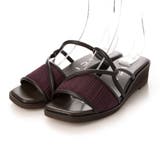 パープルコンビ | 【クッション入り】チューブストラップミュールサンダル | Mode et Jacomo×ing