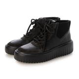 ブラック | 【軽量】プラットフォームハイカットスニーカー | Mode et Jacomo×ing
