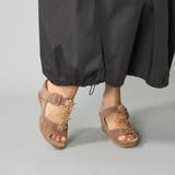 ビジュー付きTストラップサンダル | Mode et Jacomo×ing | 詳細画像1 