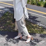 【クッション入り】サイドカットスクエアトゥサンダル | Mode et Jacomo×ing | 詳細画像13 