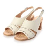 アイボリー | 【クッション入り】サイドカットスクエアトゥサンダル | Mode et Jacomo×ing