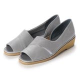 ライトグレー | 【クッション入り】セパレートオープントゥパンプス | Mode et Jacomo×ing