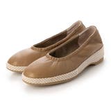 ベージュ | シャーリングローヒールパンプス | Mode et Jacomo×ing