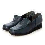 ダークグリーン | スクエアトゥウエッジヒールスリッポンシューズ | Mode et Jacomo×ing