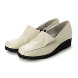 アイボリー | スクエアトゥウエッジヒールスリッポンシューズ | Mode et Jacomo×ing