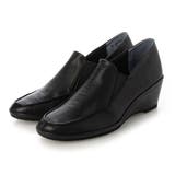ブラック | ウェッジヒールサイドゴアスリッポンシューズ | Mode et Jacomo×ing