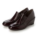 ダークブラウンカタオシ | ウェッジヒールサイドゴアスリッポンシューズ | Mode et Jacomo×ing
