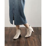 ラウンドスクエアトゥショートブーツ | Mode et Jacomo×ing | 詳細画像1 