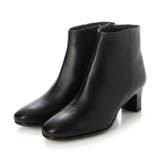 ブラック | ラウンドスクエアトゥショートブーツ | Mode et Jacomo×ing